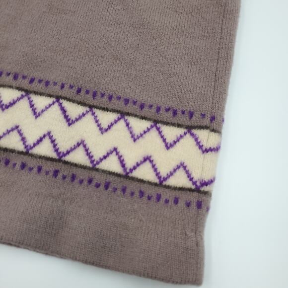 Vintage Craig Craely 100% wool Printed Infinity Scarf - Picture 6 of 7